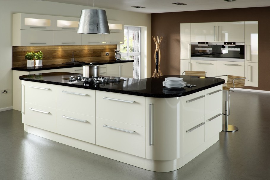 Кухня слоновая кость глянец