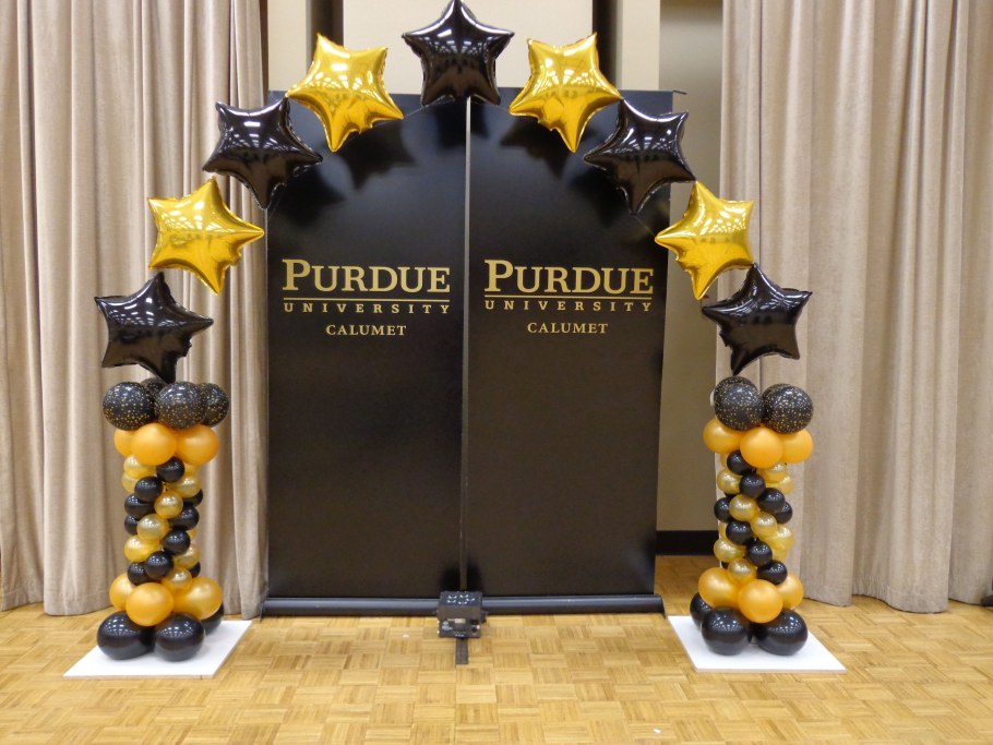 Арка из звезд фольгированных