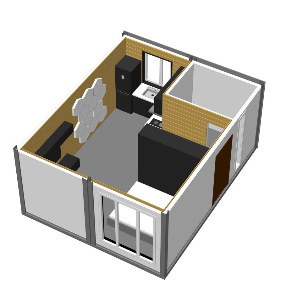 Модуль жилой 6х2.5 минидом