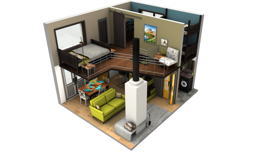 Тини Хаус 3*6 планировка