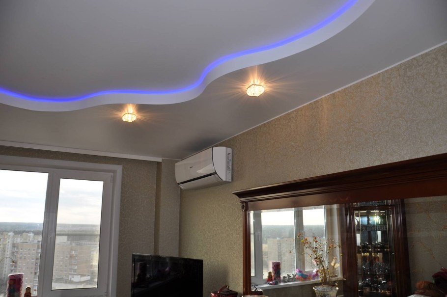 Двухъярусные подвесные потолки