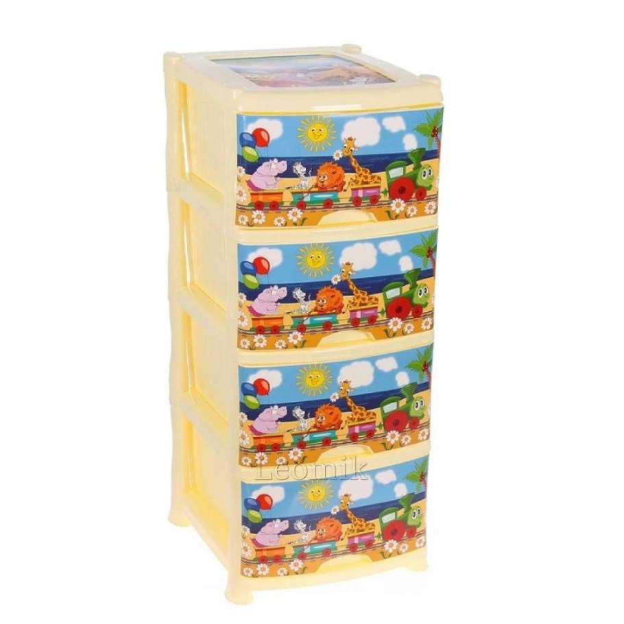 Комод Дельфин 4 выдвижных ящика цвета