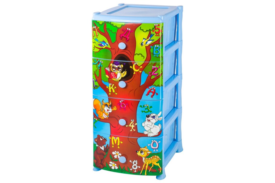 Комод Дисней №3 (для мальчиков) 4-секционный м1639