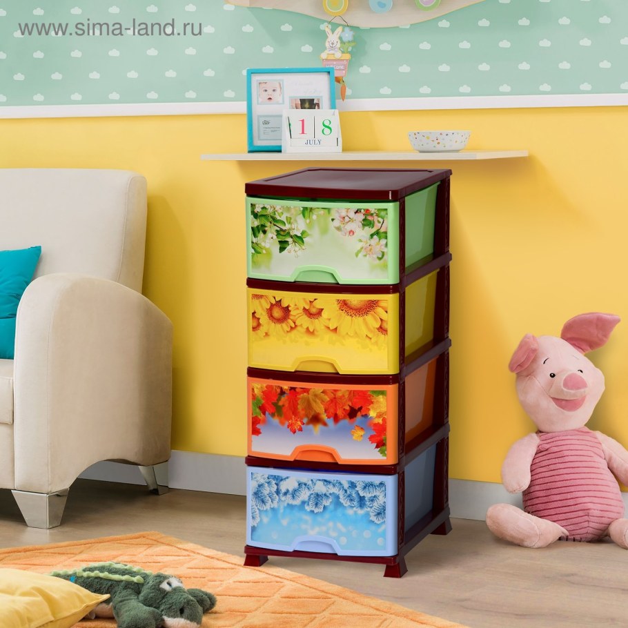 Комод для игрушек деревянный
