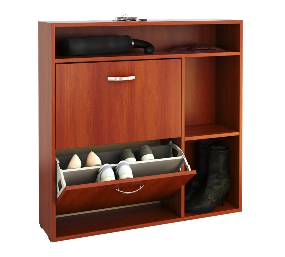 Обувница Милан 25 вишня