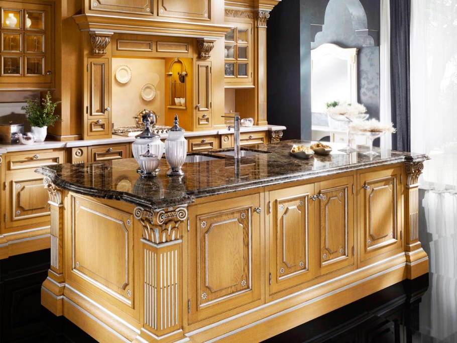 Остров в классической кухне