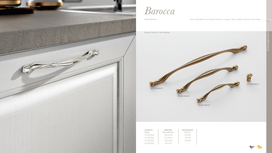 Roberto Marella ручка-скоба Белладжио 160 мм