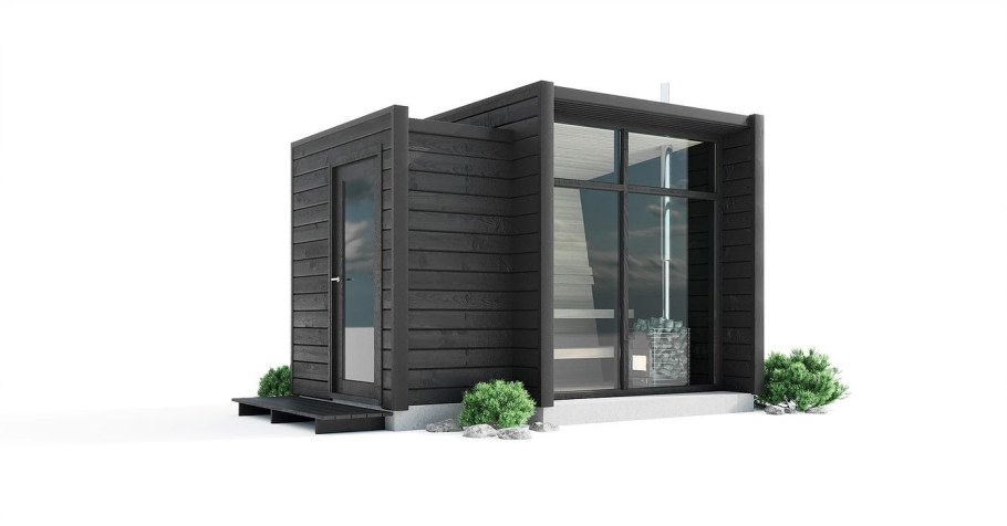 Модульная баня Хай тек