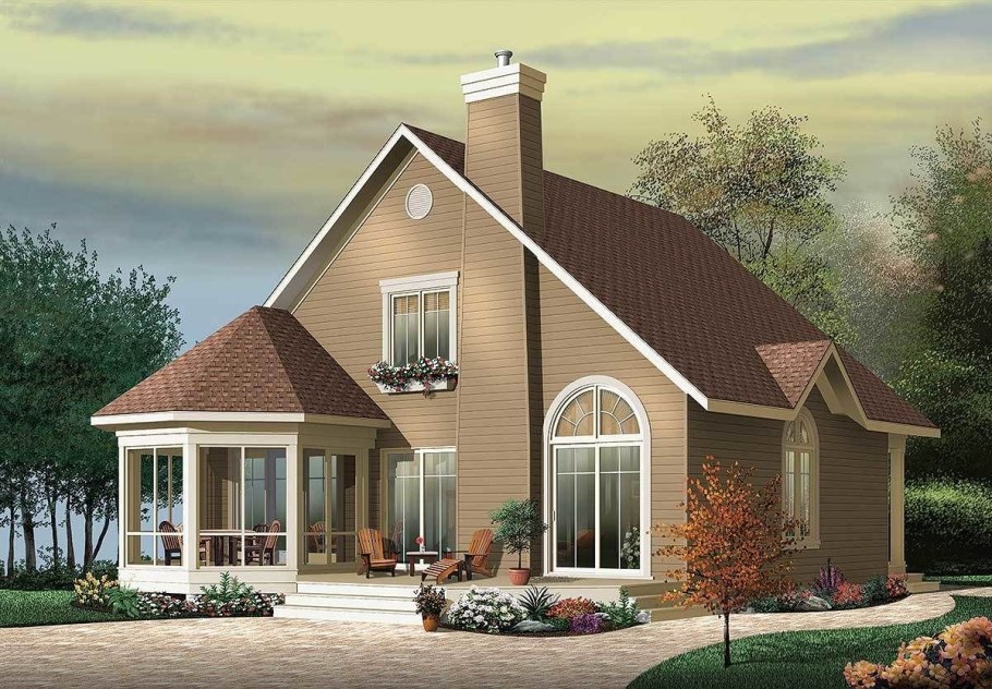 Дом с мансардой и террасой 120кв