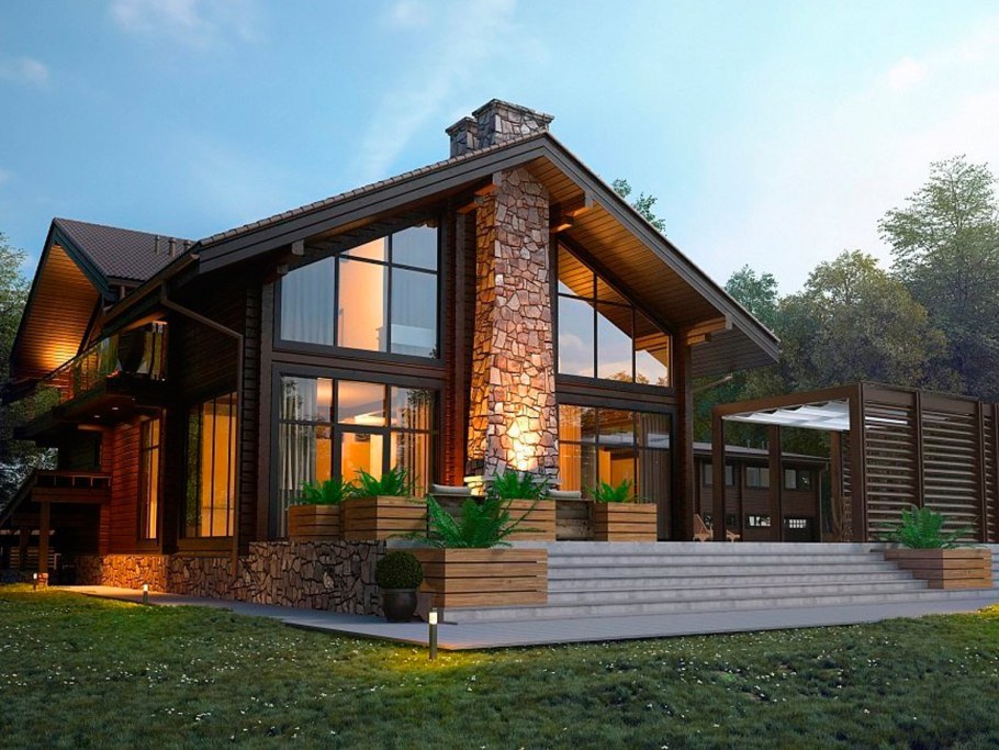 Дом из клееного бруса good Wood