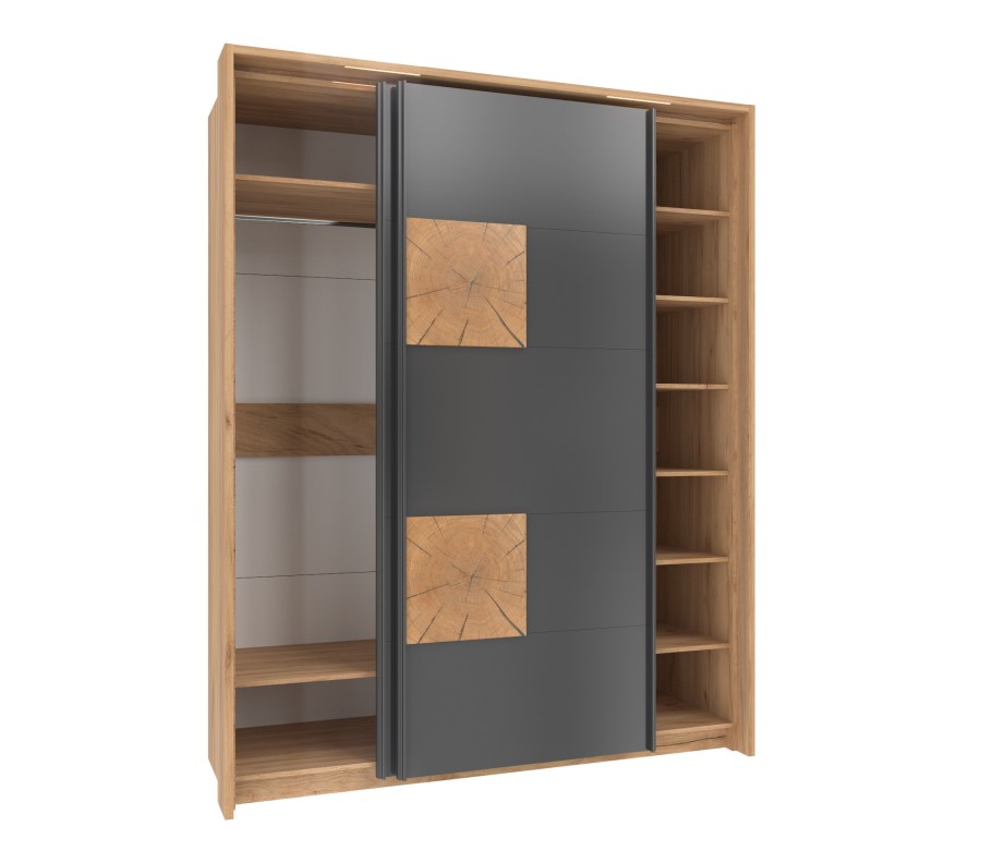 Шкаф-купе Фиджи антрацит