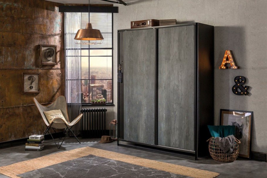 Шкаф купе Cilek Dark Metal