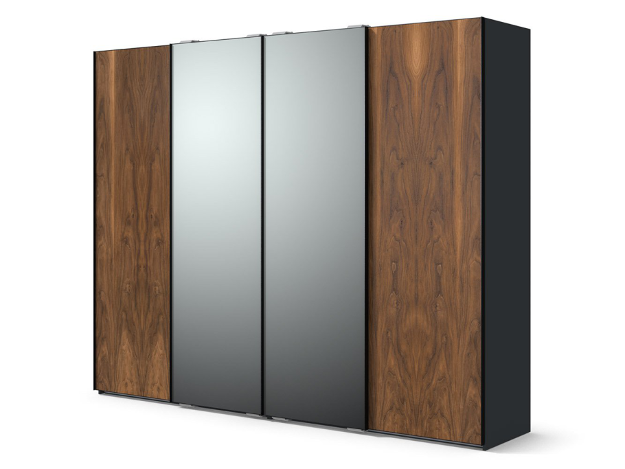 Шкаф купе орех с зеркалом