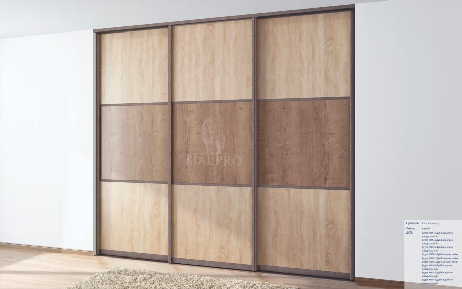 Шкаф купе ЛДСП дуб Галифакс