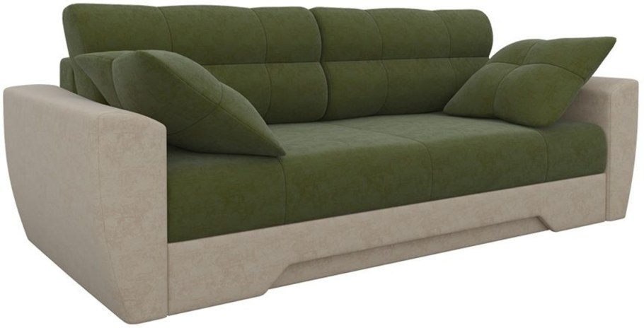 Диван прямой "Амстердам" 1 кат. Серо-зеленый см