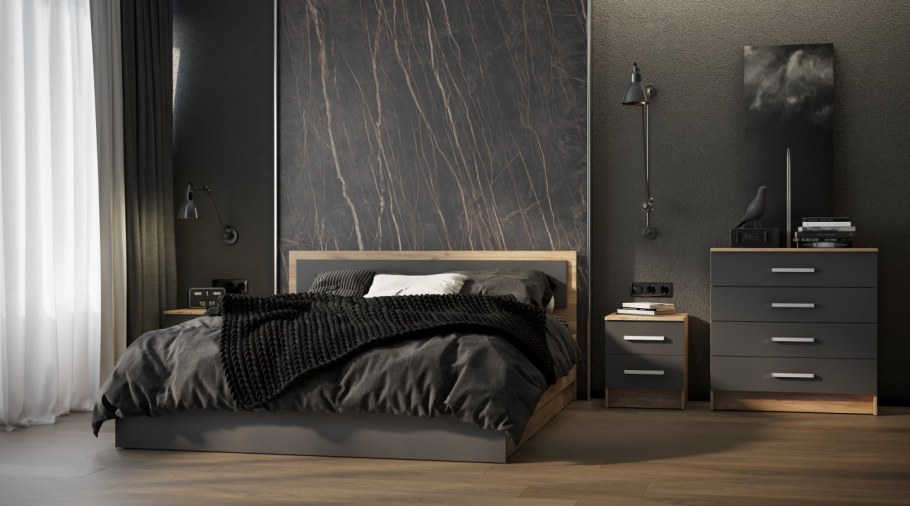 Кровать Мартина графит