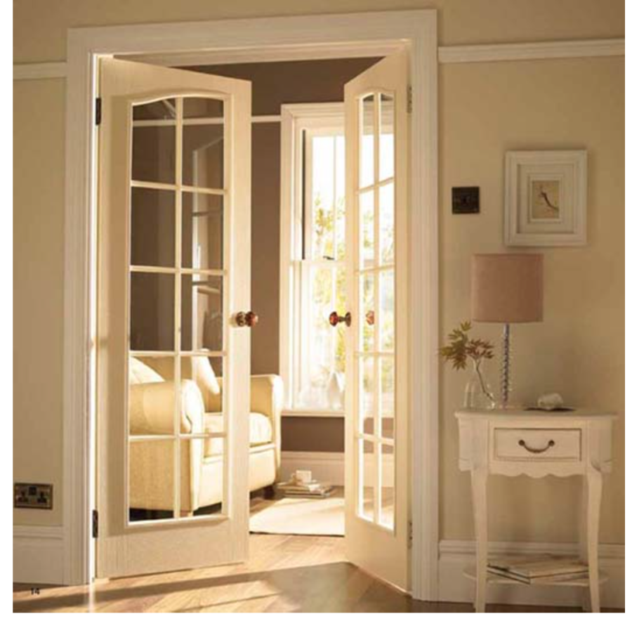 Распашные двери в интерьере