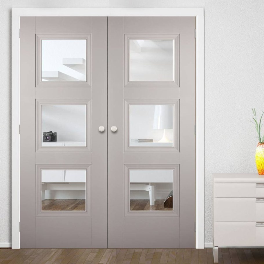 Двери межкомнатные распашные несимметричные