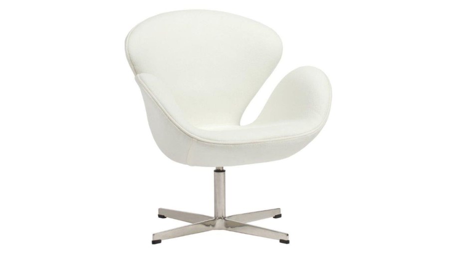 Кресло вращающееся Swan Chair White