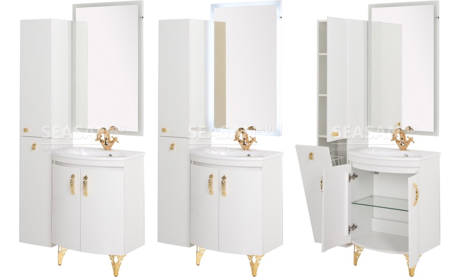 Тумба с раковиной de Aqua токката 60 белый