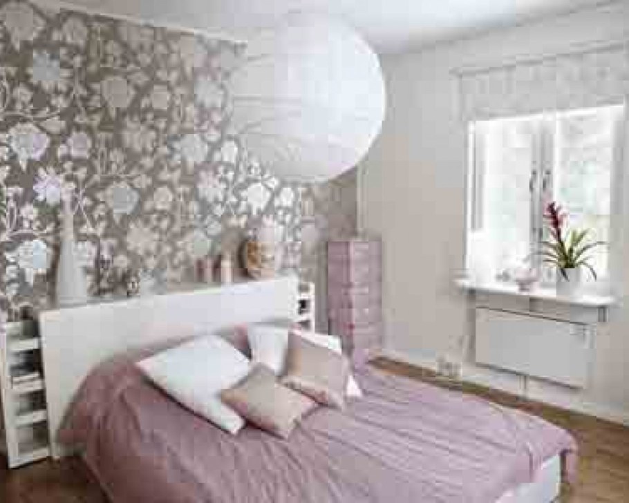 Декор спальни обои