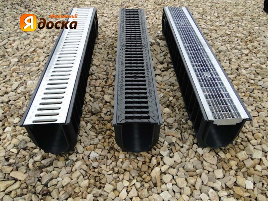 Аквасток лотки водоотводные пластиковые