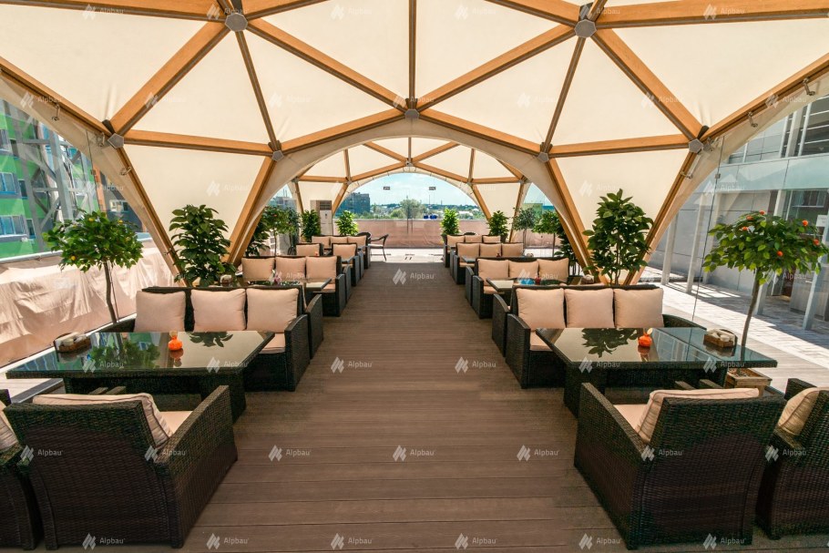 Деревянный шатер Alpbau