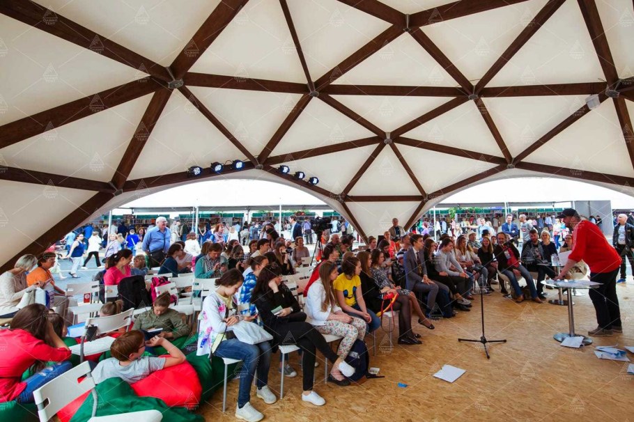 Деревянный шатер Alpbau Квадросфера