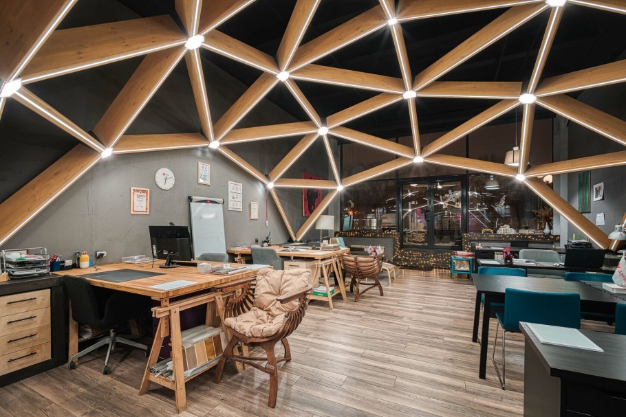 Деревянный шатер Alpbau Квадросфера