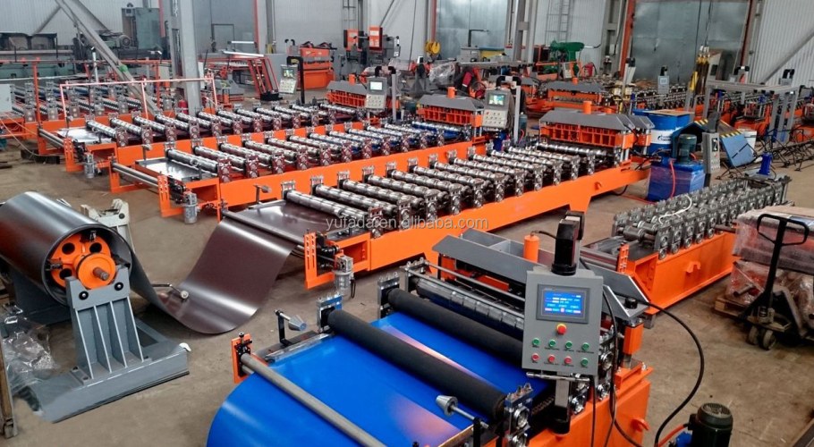 Линия по производству металлочерепицы