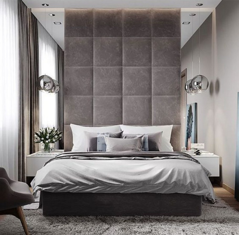 Мягкие стеновые панели для спальни