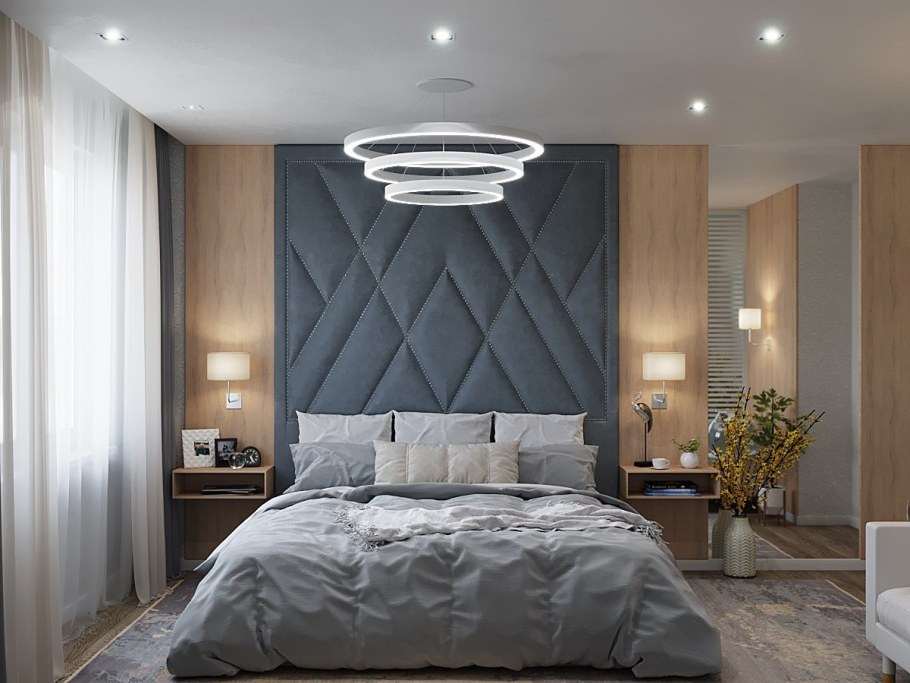 Мягкая стеновая панель гладкая