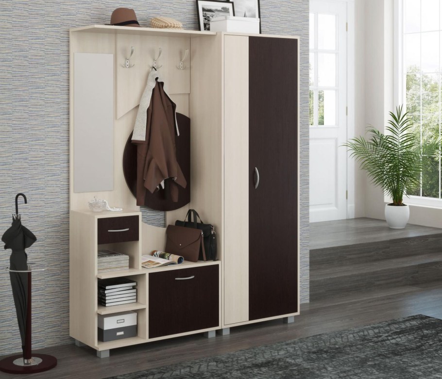 Прихожая Аврора , Анкор светлый/Анкор темный