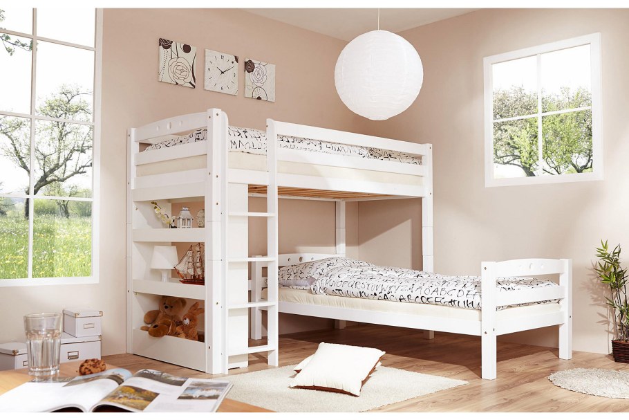 Кровать двухъярусная Афина 3 сосна выбеленная