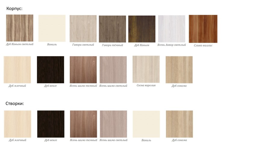 Ясень Анкор светлый и дуб сонома