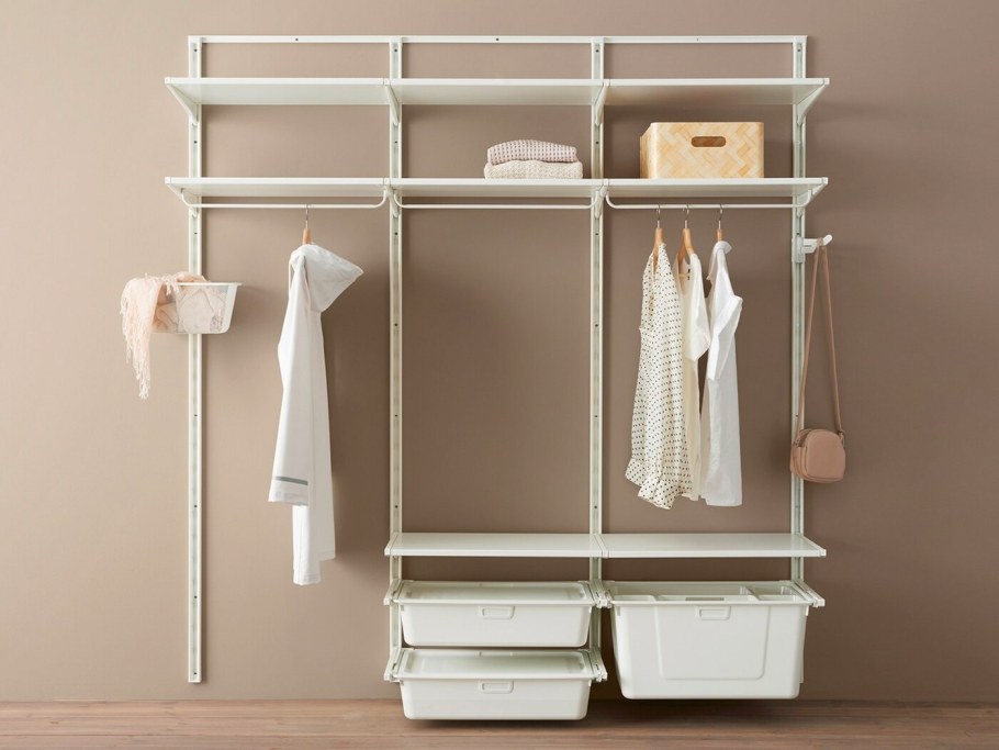 Гардеробная икеа АЛЬГОТ