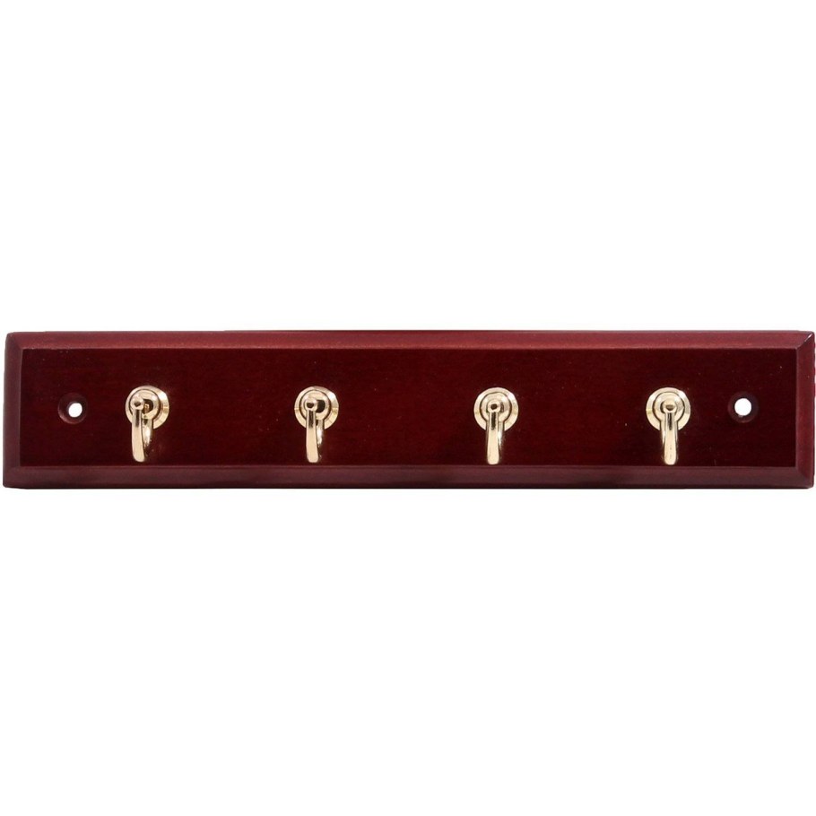 Вешалка деревянная 4 крючка Larvij красное дерево lhk4mh07pb