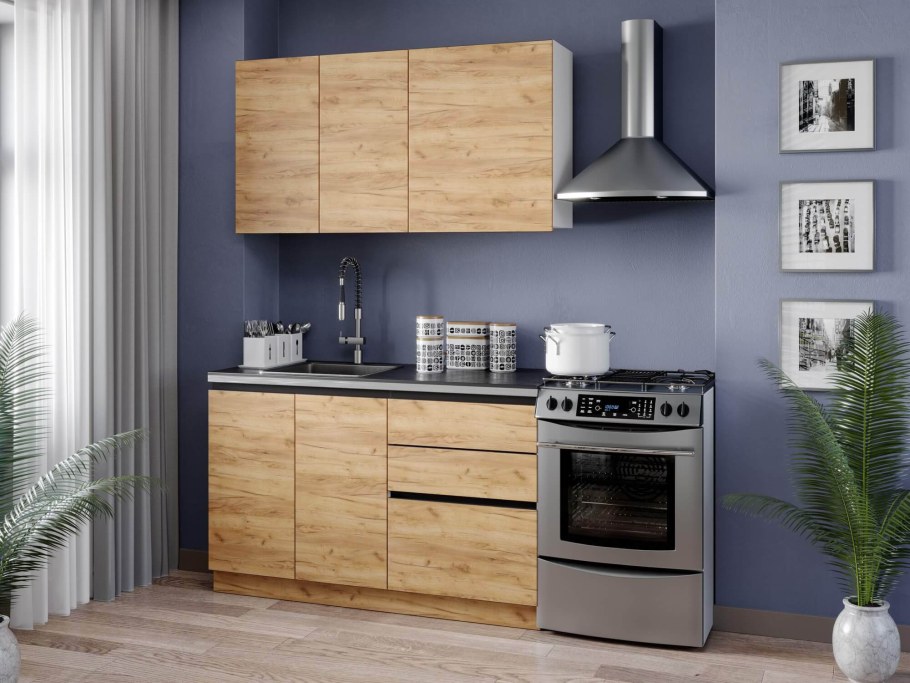 Кухня Шервуд дуб сонома темный