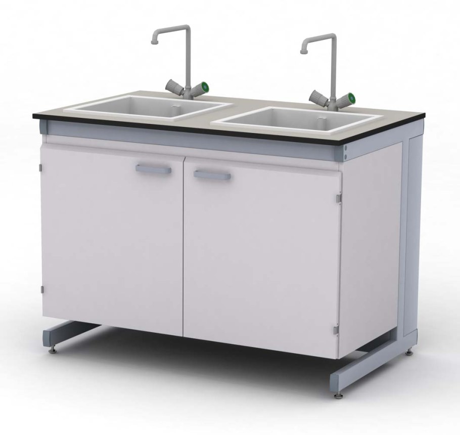 Стол-мойка лабораторная 750мпп