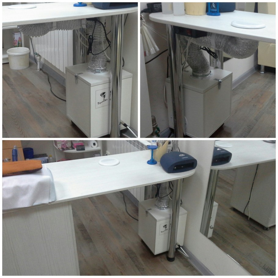 Маникюрный стол с вытяжкой Торнадо