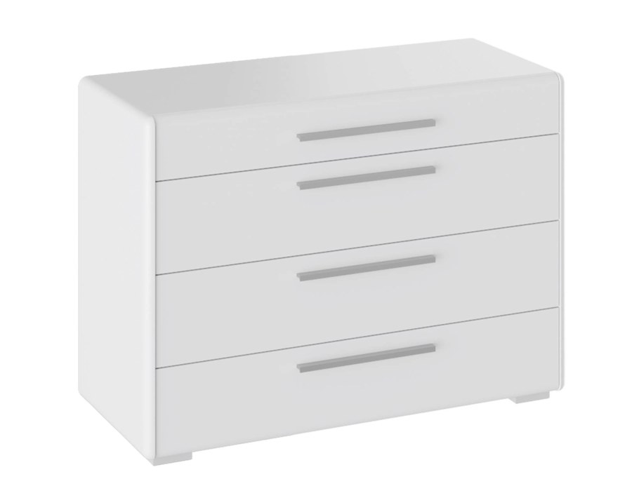 Комод глянцевый белый Наоми по цене 6,499,8