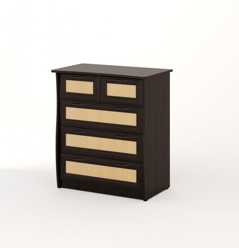 Комод 5 рамочный дуб молочный