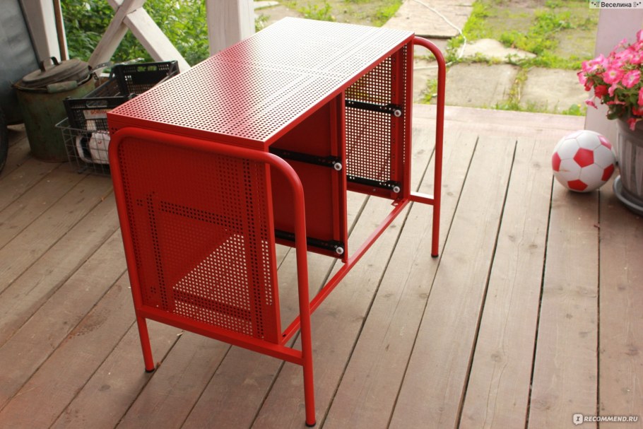 Nikkeby Никкеби комод с 4 ящиками, красный84x70 см