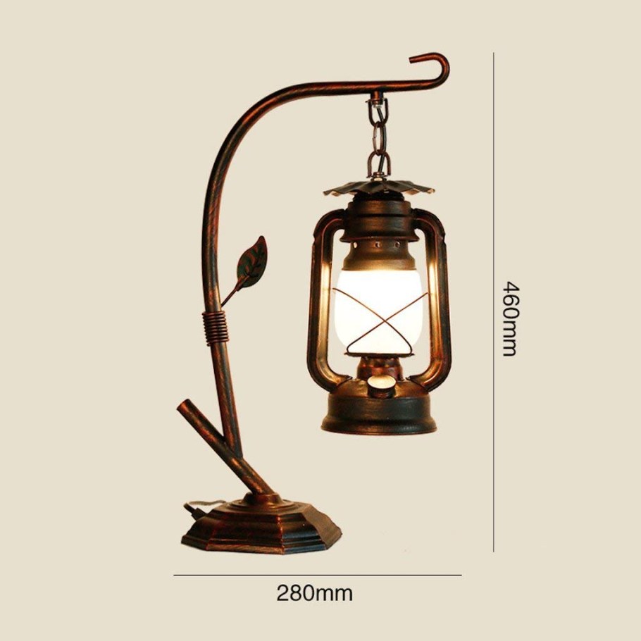 Светильник ретро фонарь керосинка настольный