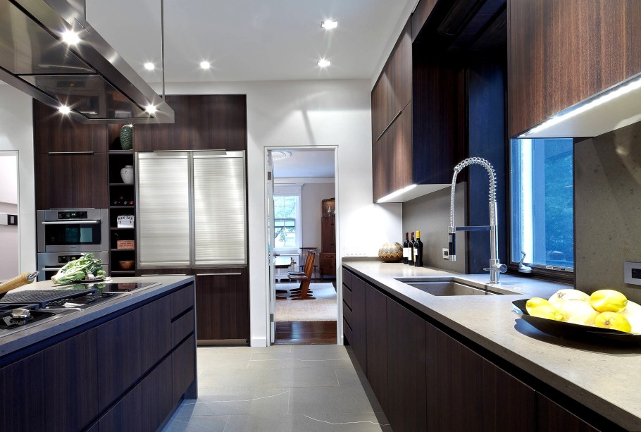 Сочетание цветов в интерьере кухни венге