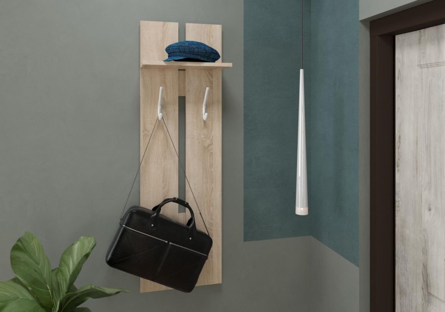 Вешалка навесная с полкой Форест 49210