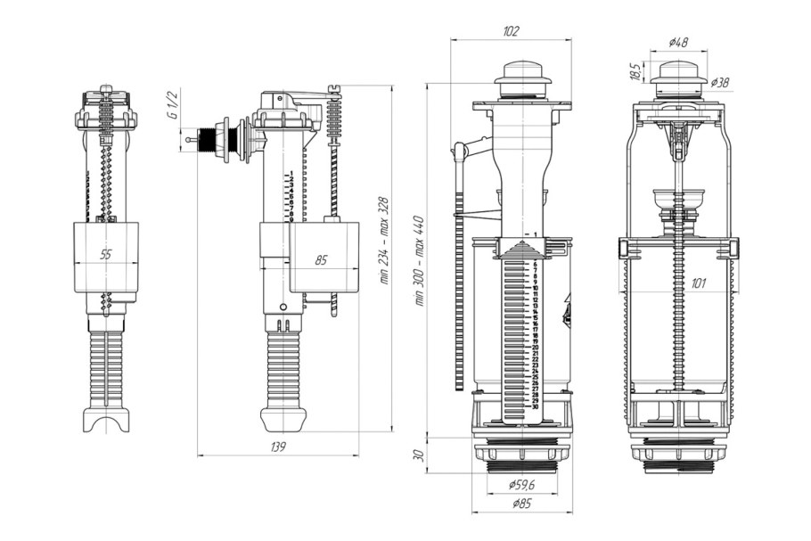 Wc8510c арматура Ани пласт
