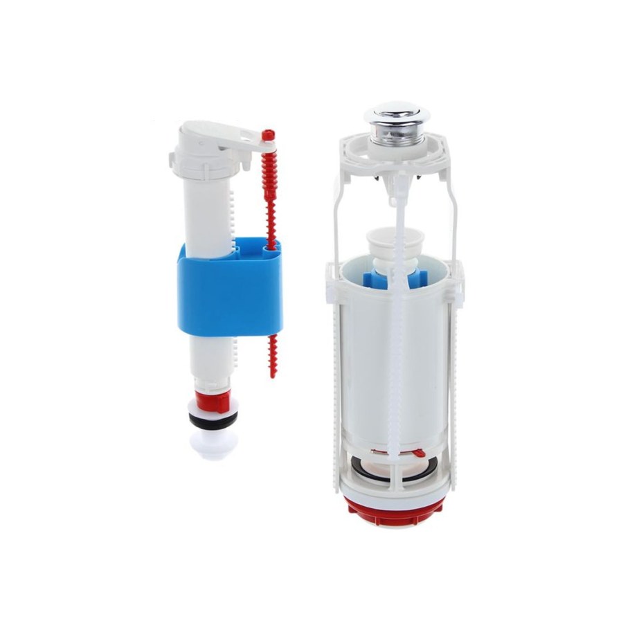 Арматура сливная кнопочная Ани 8510с Нижний подвод воды