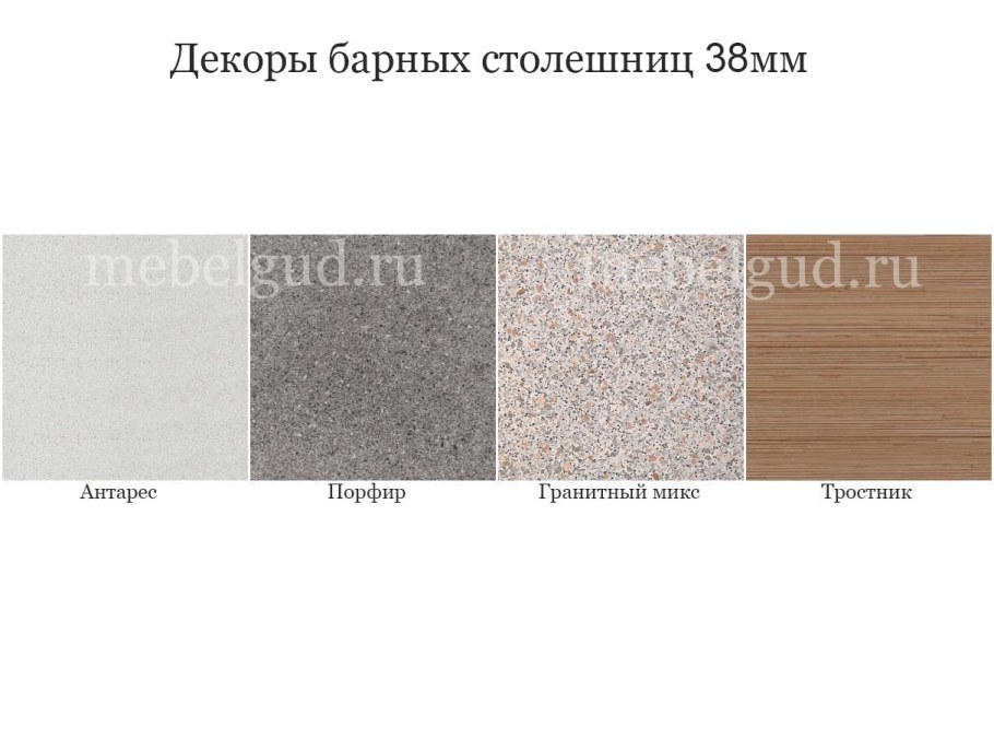 Столешница прямая 550*600 Антарес 38 мм