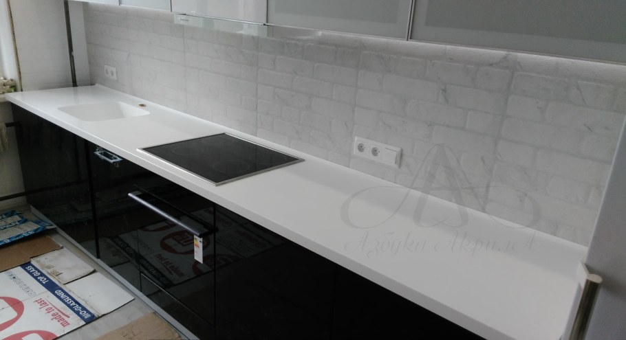 Столешница Скиф белый глянец